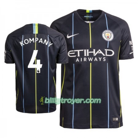 Billige Fotballdrakter Manchester City Kompany 4 Bortedraktsett 2018/19 Kortermet